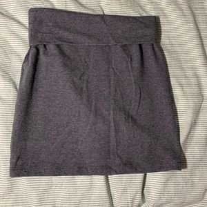 Grey mini skirt